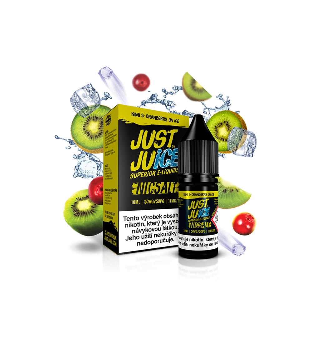 Just Juice Salt Kiwi & Cranberry On Ice (Ľadové kiwi & brusnica) 10 ml