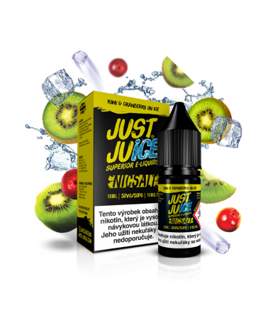 Just Juice Salt Kiwi & Cranberry On Ice (Ľadové kiwi & brusnica) 10 ml