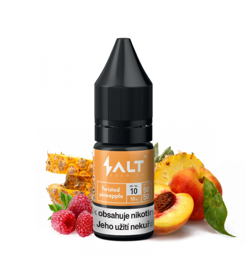 Salt Brew Co Twisted Pineapple (Ananás, broskyňa a malina) 10 ml