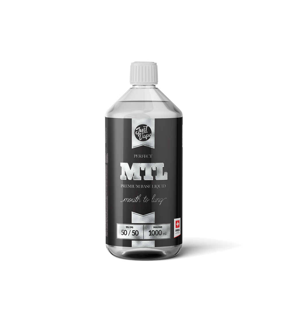 JustVape MTL beznikotinová báza (50VG / 50PG) 1000 ml