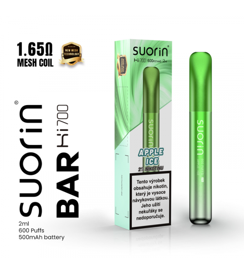 Suorin Bar Hi700 Disposable Pod (Apple Ice)