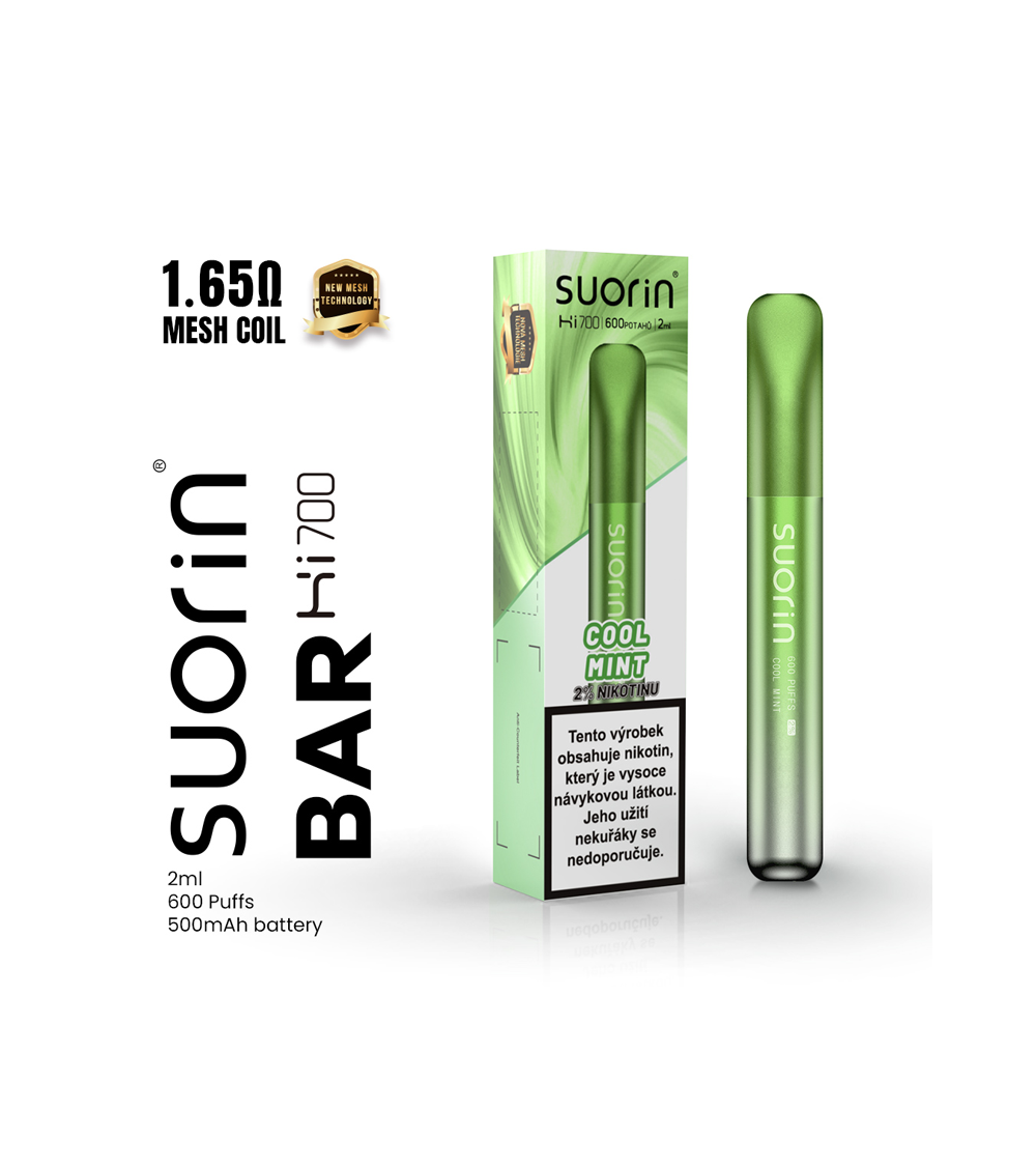 Suorin Bar Hi700 Disposable Pod (Cool Mint)